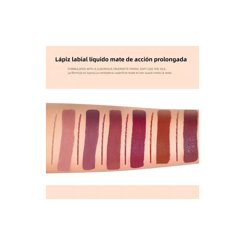 12 Labiales Mate Set Pintalabio Gloss Indeleble Imperméable