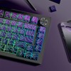 dagaladoo Topographic keycaps Line Backlit Gradient Purple keycaps Shine Through