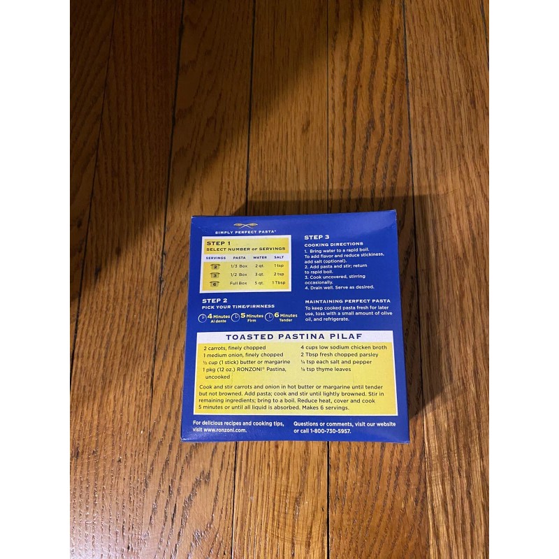 RONZONI PASTA No. 155 PASTINA One 12 Oz. Box Good
