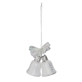 Inge-Glas Wedding Bells 10073S022 IGM German Glass Christmas Ornament