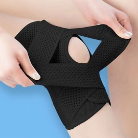 Compression Knee Brace for Patella Support - Hiking & Basketball Joint Protection Black/XL