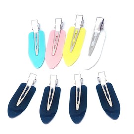 Bangs Clip Hairpin Non-marking Pin Cute Makeup Hair Arrangement Tortoise Shell Actress Hair Clip Hairpin Styling Hair Clip, 8 Piece Set (Pink, Blue, Yellow, White, Black)