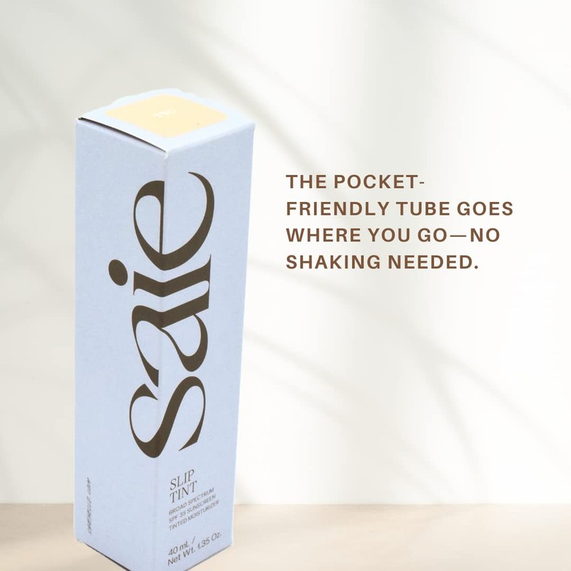 Saie Slip Tint Broad Spectrum SPF 35 Sunscreen Tinted Moisturizer