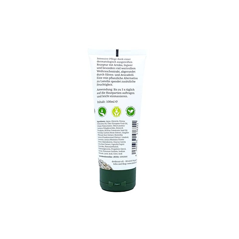 Frankincense Cream Plus Triikraut, 100 ml, Extra Boswellia Extract, Arnica,