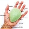 Organic Konjac Face Sponge Green Tea | Set of 4