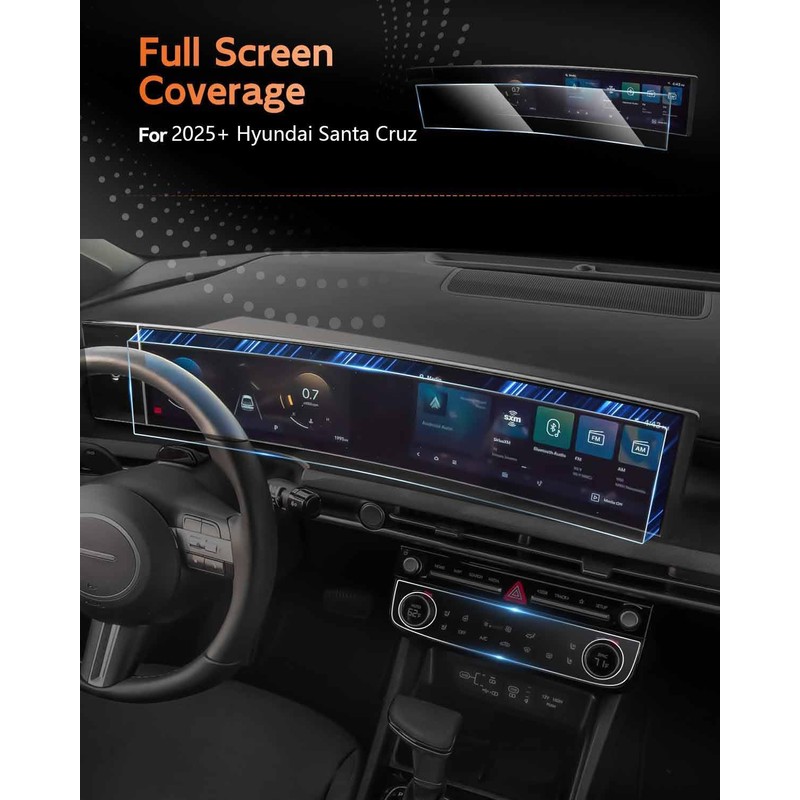 CDEFG For 2025 2026 Hyundai Santa Cruz Screen Protector -