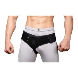 Schwarz Inguinal Hernie Leistengurte mit Kompressions-Pad zur Entlastung bkptRL