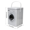 ZJchao Laundry Powder Box, Detergent Powder Storage Box Washing Machine