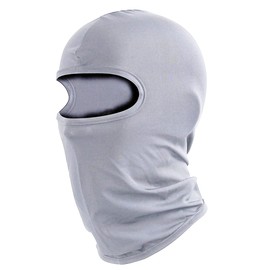 Balaclava Ski Mask Head Mask Full Face Mask Windproof Face Cover Sun UV Protection Scarf Men Women Outdoor Sport Cycling Cap (Light Grey)