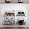 2 Tier Pull Out Cabinet Organizer 11" W X 17"