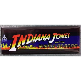 Indiana Jones And The Temple of Doom Arcade Game Marquee Fridge Magnet