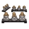 Out of the blue 190131 Polyresin Figurines on Wooden Bench
