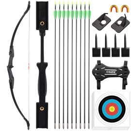 LWANO Bow and Arrow Set for Adults - Archery Takedown Recurve Bow Set for Beginners and Youth, Left & Right Handed (40lbs)