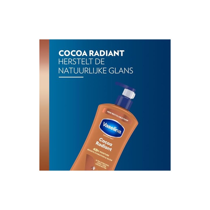 Vaseline Body Lotion Intensive Care Cocoa Radiant, 3 x 600ml