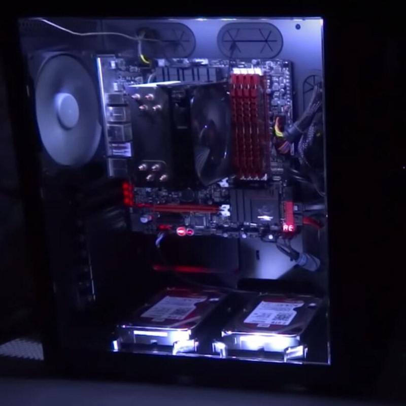 Ubanner LED Light Strip Computer Lighting White, Magnetic, Molex Connector,