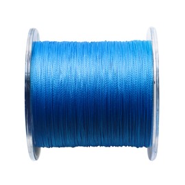 Kmucutie - Sedal de pesca trenzada de 4 hebras de 9 kg a 36 kg Superline resistente a la abrasión, líneas trenzadas superfuertes de alto rendimiento (azul, 20 BL/0,14 mm/300 yardas)