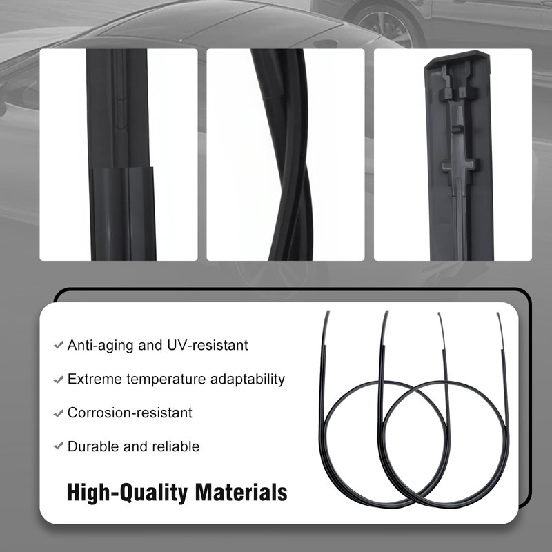 Roof Drip Moulding Seal Strips Weatherstrip Fit for Toyota Camry