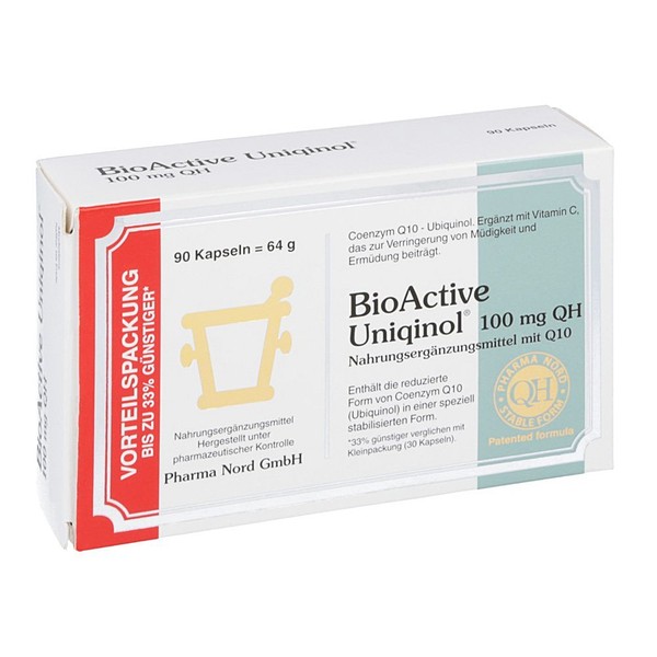 Organic Active Uniqinol 100 mg QH Pharma Nord Capsules Pack of 90