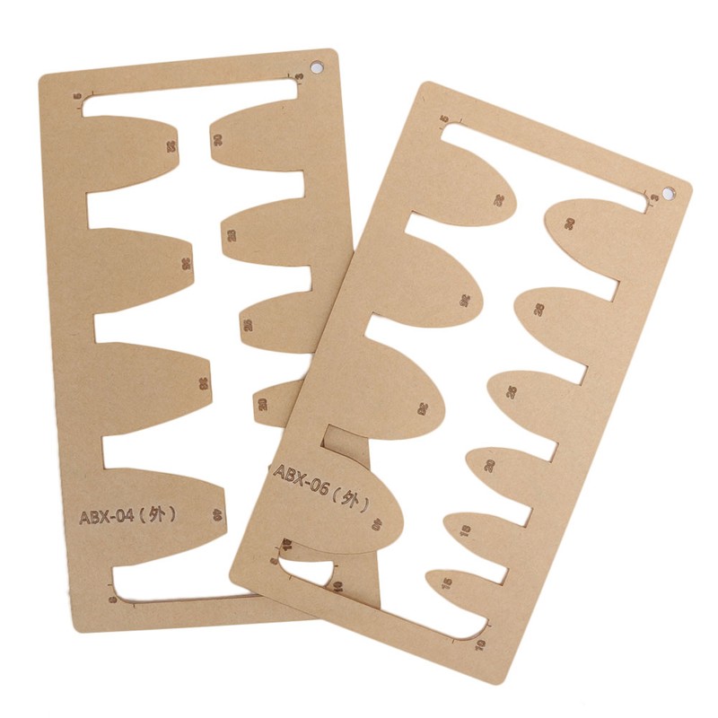 2Pcs Leather Acrylic Template DIY HandMade Craft Belt Sword Tail