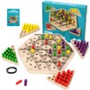 Kaisibum Triangle Geometry Board Game, Interlocking Wooden Board Game, 2