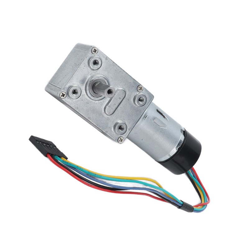 JGY‑370 DC Worm Gear Motor Gear Motor with Encoder Biaxial