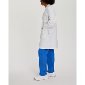 Landau Unisex Relaxed Fit 3-Pocket Full-Length Lab Coat 3187 White XXS