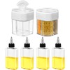 Gerrii 4 Pcs Small Oil Dispenser Bottle for Camping and