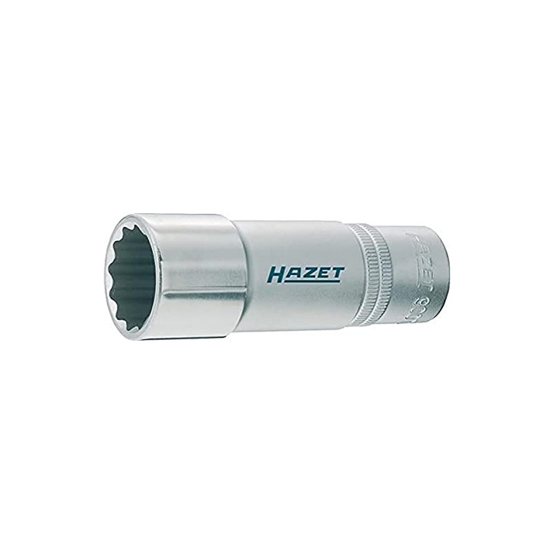 HAZET 900TZ-20.8-13/16 85 mm 12-Point Traction Profile Socket - Chrome-Plated/Polished