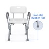 4 Pack Replacement Feet for Shower Chair | 1-1/8"Slope Rubber