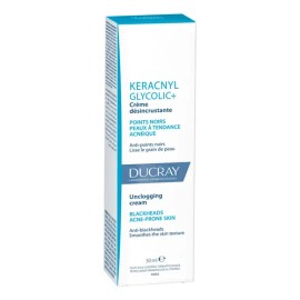 Crema Facial Ducray Keracnyl Glycolic para Puntos Negros y Espinillas 30 ml                                                                           