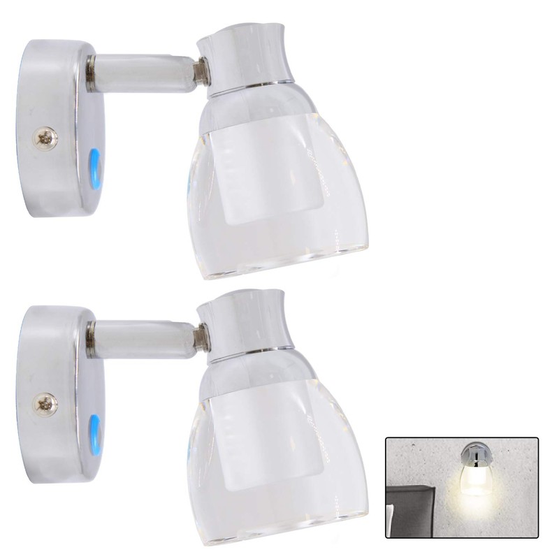 12 Volt LED Reading Light, Acrylic Rotatable Spotlight for RV