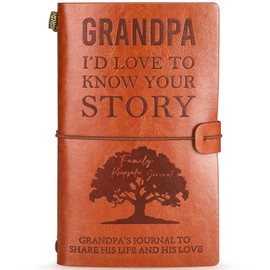 Birthday Gift for Grandpa Fathers Day Retirement Gift for Grandfather Best Even Grandpa Father’s Day Present for Papa Grandfather’s Keepsake Journal Leather Planners