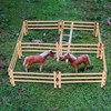 60 Pieces Of Mini Fences, Simulated Stable Fence Toys, Farm