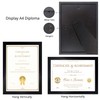 GraduatePro A4 Certificate Frame Black Graduation University with Mount Wood