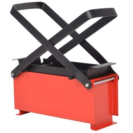 TREATLIFE HOME Paper Log Briquette Maker for Efficient Recycling, Durable Steel Construction, Compact Size - Black and Red