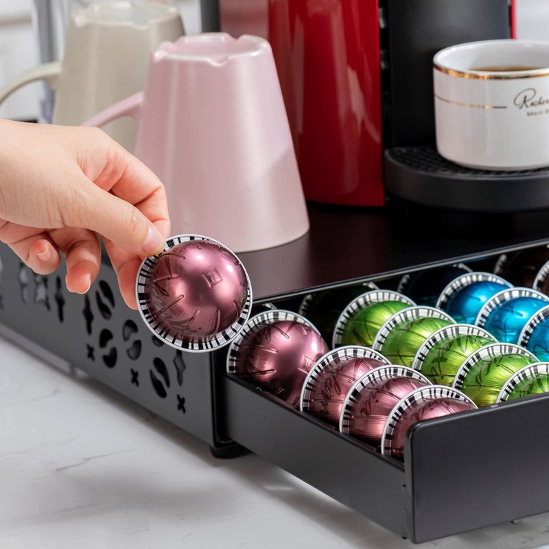 FlagShip for Nespresso Pod Holder Vertuo Capsule Storage Pod Organizer