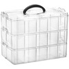 Foraineam 3-Tier Stackable Storage Container Box with 30 Compartments, Plastic