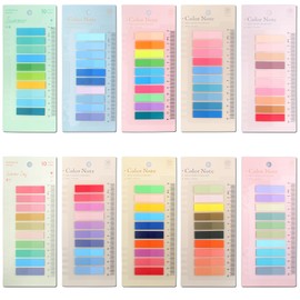 Newplenty 2000Pcs Sticky Tabs Book Tabs for Annotating Books,Transparent Sticky Notes, Multi-Colored Book Marks for Reading,Writable and Repositionable Page Marks Annotation Tabs