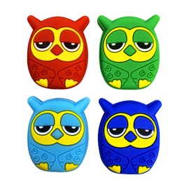 5 PCS Owl Tennis Racket Vibration Stopper Vibration Absorption (5 Owls)