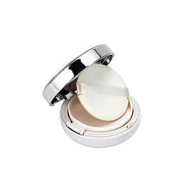 JIHUOO Portable Air Cushion Puff Box Empty Makeup Powder Container DIY Pillow Foundation Case Cosmetic Makeup Case BB CC Sunscreen Container Silver