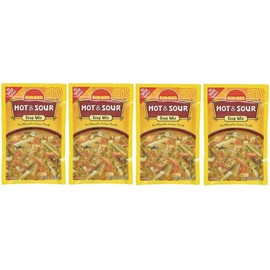 Hot & Sour Soup Mix Packets - Asian Soup Recipe - 1.34 Ounce Each Packet (Pack of 4)