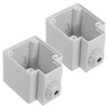 SHINEOFI 2pcs Outdoor Waterproof Electrical Box Lid Splash-Proof Socket Protector