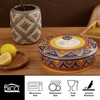 Bico Tunisian Ceramic 8.8 inch Tortilla Warmer, Tortilla Server with