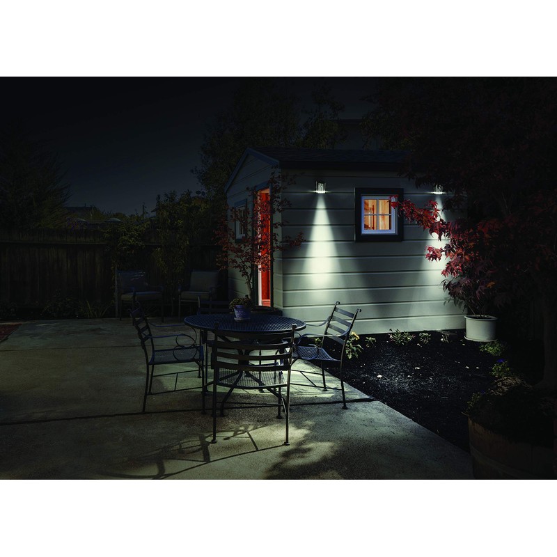 Luceco LED Solar Guardian Stainless Steel Wall Lantern with PIR