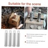 SAFIGLE 6Pcs Moxa Cone Pusher Set Durable Stainless Steel Moxibustion
