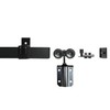 DIYHD 12FT Box Rail Heavy Duty Exterior Sliding Barn Door