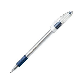 Pentel BK91C R.S.V.P. Stick Ballpoint Pen, 1mm, Trans Barrel, Blue Ink (Pack of 12)