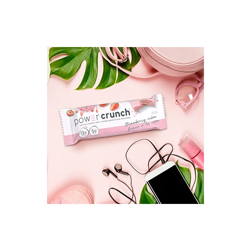Power Crunch Proteína Bar Crema Fresa 12 unidades (12 x