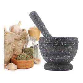 Mortero Molcajete Triturador Machacador Especias Mascarillas