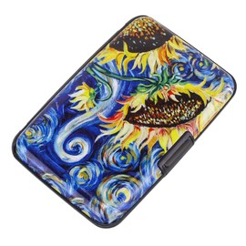 Elfish Mini RFID Aluminum Wallet Credit Cards Holder Metal ID Case for Men Women (Color49)